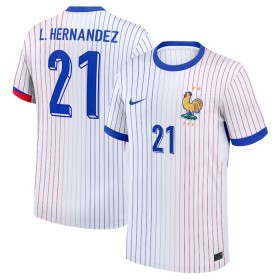 Fotbalové dres Francie L. Hernandez 21 Venkovní ME 2024 Krátký Rukáv